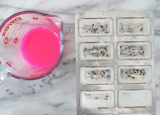 DIY Dragon Fruit Soap Popsicles