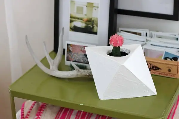 Geometrisk planter DIY