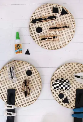 adding felt to hair accessory holders