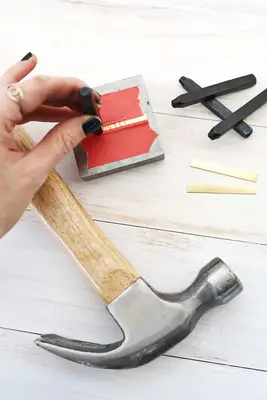 DIY Stamped Bar Leather Bracelet