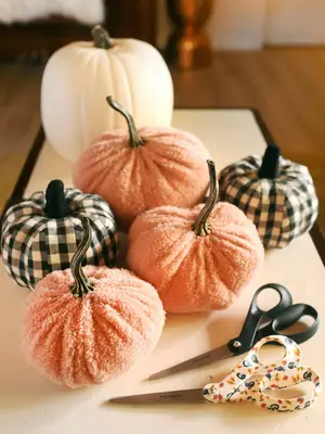 Easy DIY Fabric Pumpkins