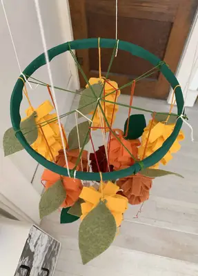 DIY Felt Flower Mobile