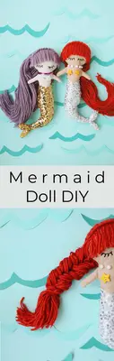 Mermaid Plush Dolls (with downloadable pattern)