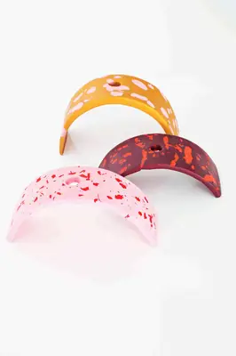 Terrazzo Style Clay Incense Holder 