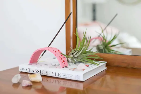 Terrazzo Style Clay Incense Holder 