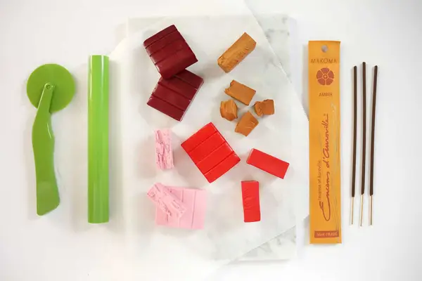 Terrazzo Style Clay Incense Holder 