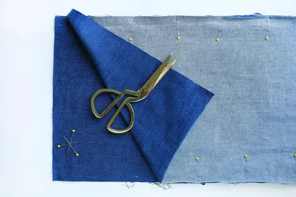 Sashiko Inspired Embroidered Pillow