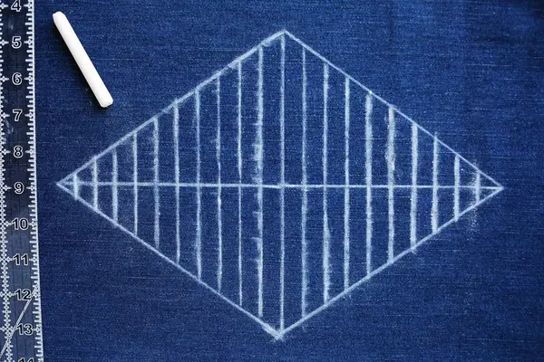 Sashiko Inspired Embroidered Pillow