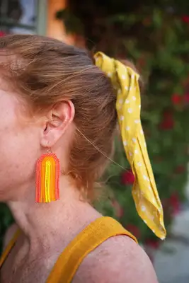 Rainbow Seed Bead Earrings DIY