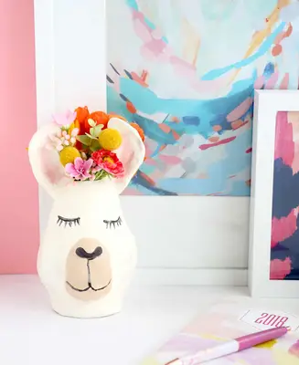 Make Your Own Llama Vase