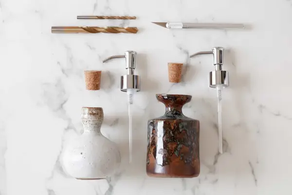 How to Make a Soap Dispenser from a Vase