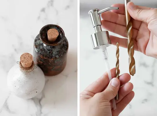 How to Make a Soap Dispenser from a Vase