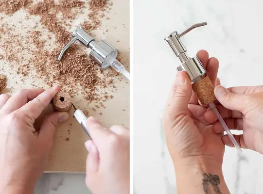 How to Make a Soap Dispenser from a Vase