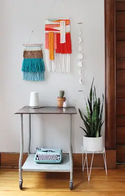 Clay Phases of the Moon Garland