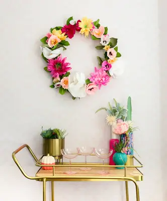 How to Make a Paper Flower Wreath