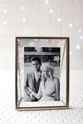 DIY Antique Glass Photo Frame