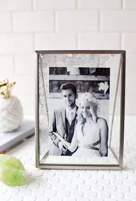 DIY Antique Glass Photo Frame