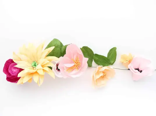 Make a Crepe Paper Flower Garland