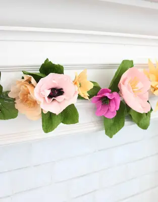 Make a Crepe Paper Flower Garland