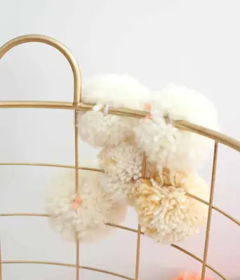 Make your own pom pom basket