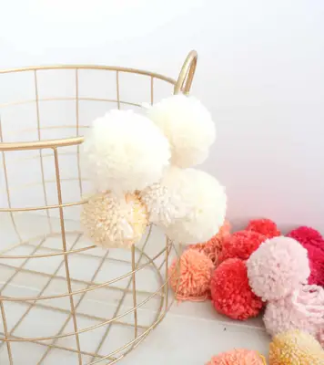 Make your own pom pom basket