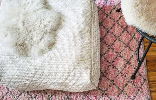 Hand-Stitched Pouf DIY 