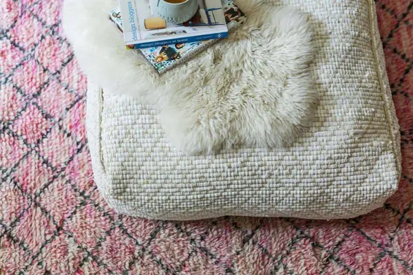 Hand-Stitched Pouf DIY 