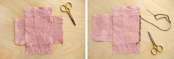 Hand-Stitched Pouf DIY 