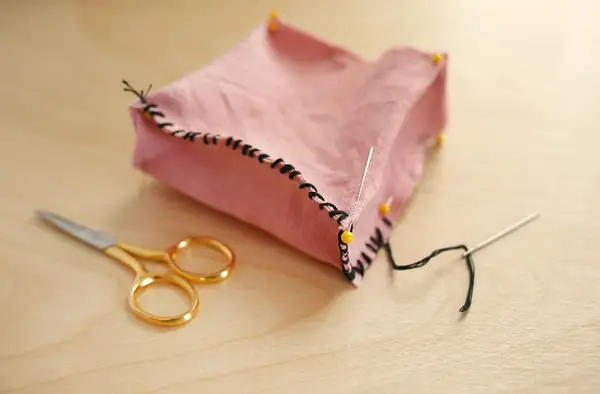 Hand-Stitched Pouf DIY 