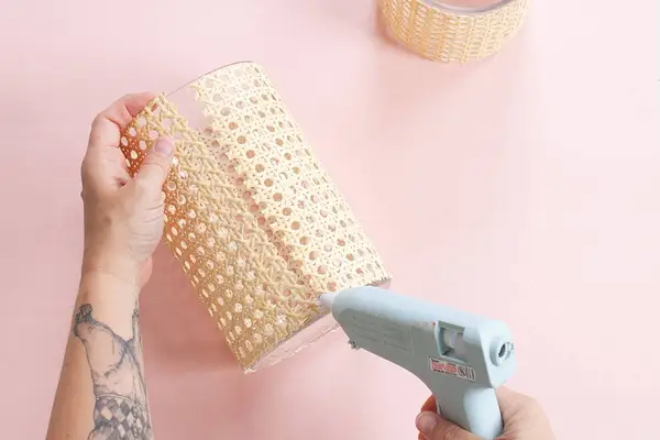 How to Make a Caned Candle Holder