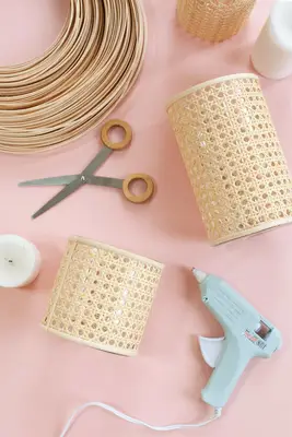 Caned Candledholder DIY