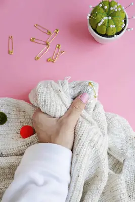 Pom Pom Sweater DIY