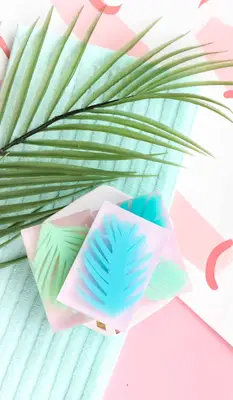 DIY Palm Leaf Soap