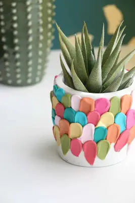 Make a Clay Petal Planter