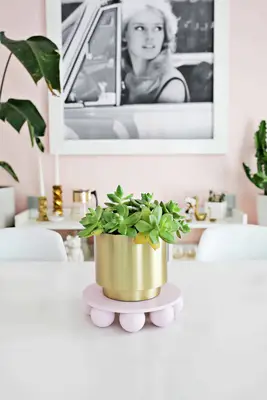 Wooden Ball Plant Stand DIY