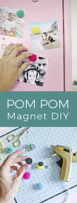 Pom Pom Magnets DIY