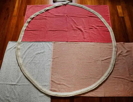 Round Beach Towel DIY