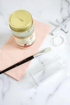 Flower Pillar Candle DIY