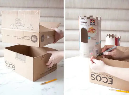 Build a Toy Castle from Upcycled Cardboard