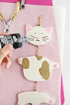 Kitty Clay Mobile DIY