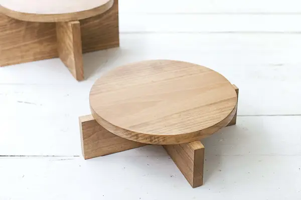 DIY Modern Wood Plant Stands