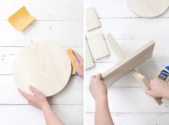 DIY Modern Wood Plant Stands