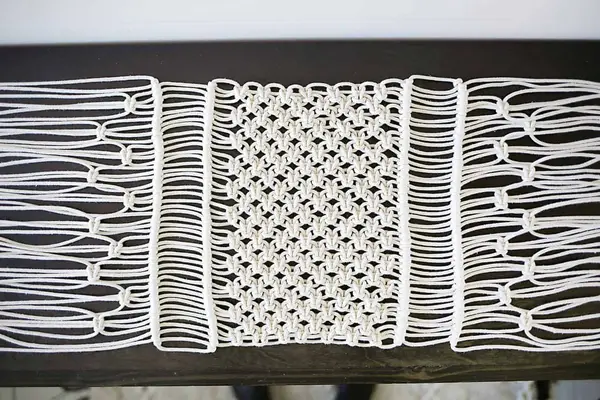 Simple Macrame Table Runner DIY
