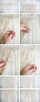Simple Macrame Table Runner DIY
