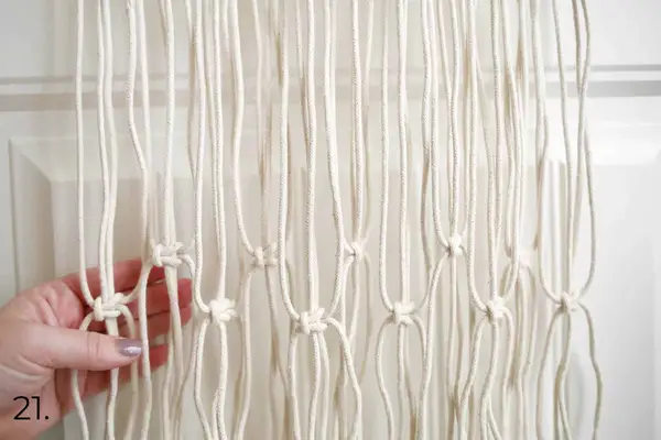 Simple Macrame Table Runner DIY