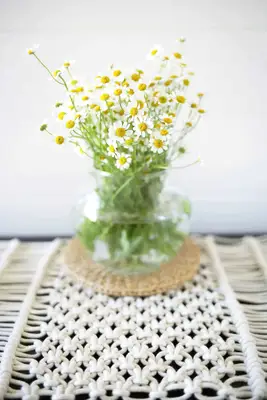 マクラメテーブルランナーDIY