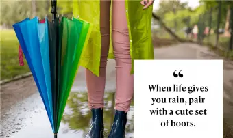 Když ti život dá déšť, spáruj s roztomilou sadou bot.