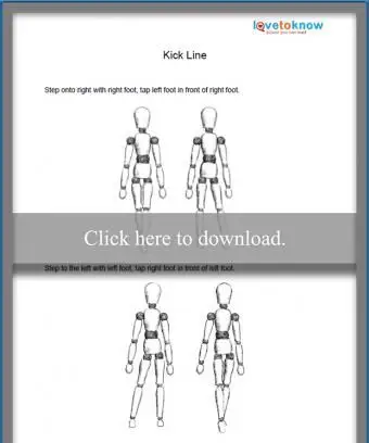 Routine de danse Kick Line