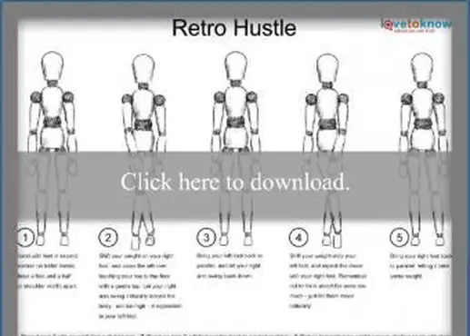 מדרגות ריקוד הטרו רטרו