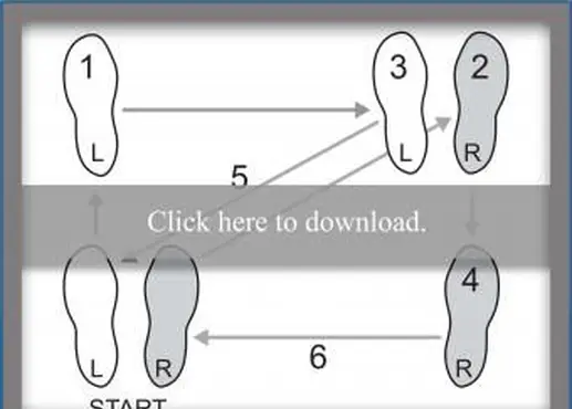 מדרגות ריקוד עופרת של רומבה